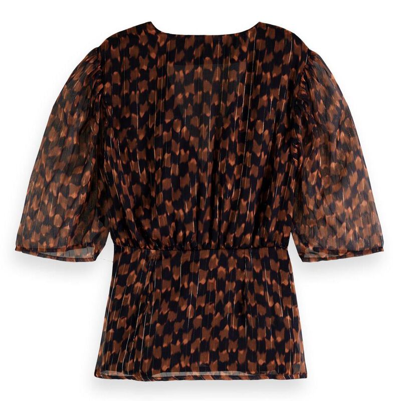 Scotch & Soda Knotted Lurex Top image number 1